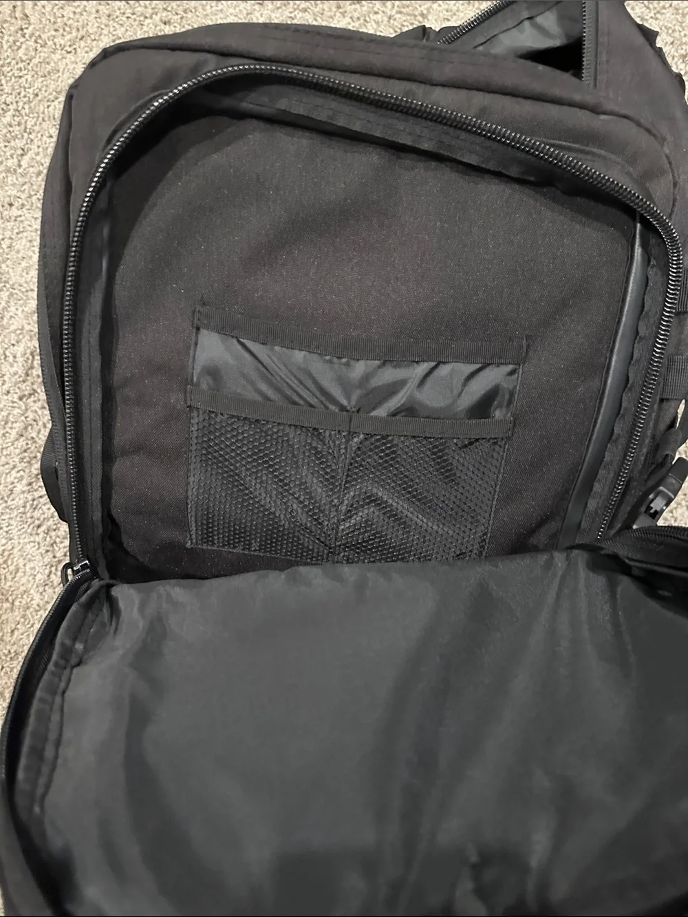 Tactical Black Men's Backpack - Durable Everyday Carry